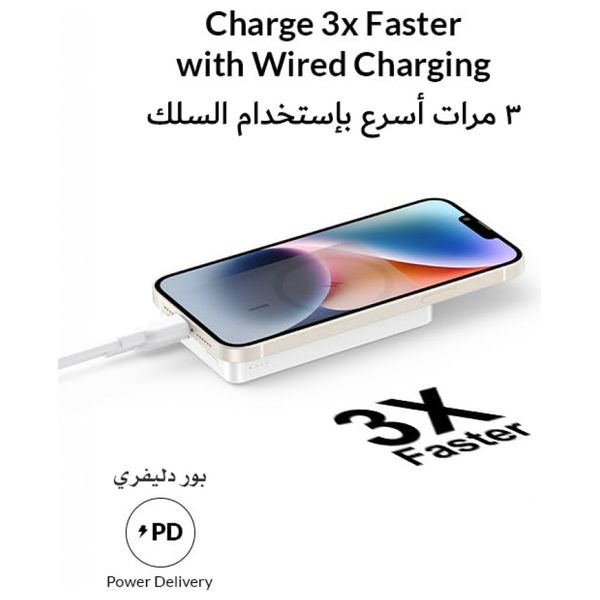 شاحن محمول وايرليس انكر - A1642H21 - 10000mah - ابيض