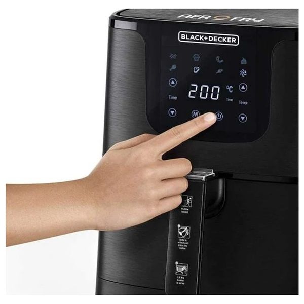  بلاك آند ديكر قلاية هوائية رقمية - 1700 واط - 4.3 لتر - AF700-B5 - أسود 