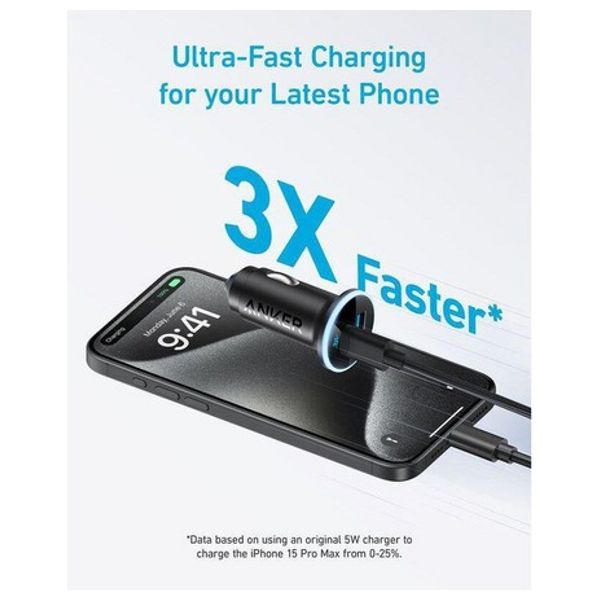  Anker anker-52-5W-Car Charger-Dual Port-52.5W-Black 