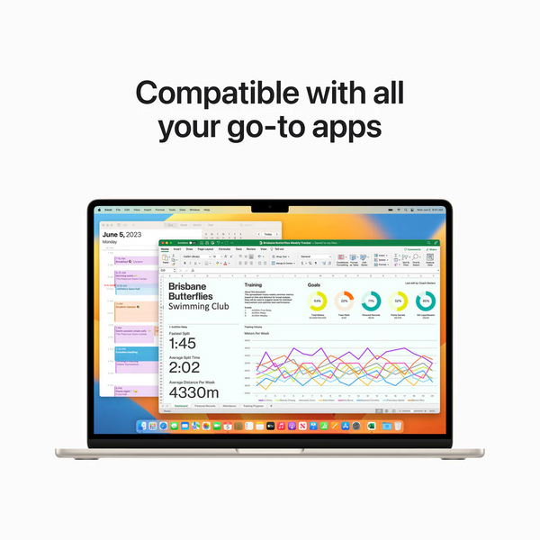 لابتوب ابل MacBook Air 15.3" - M2 8-Core - سلفر