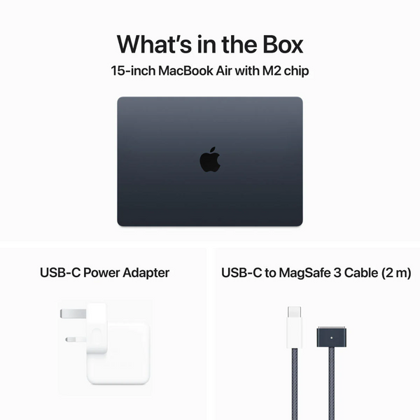 لابتوب ابل MacBook Air 15.3" MQKX3AB - M2 8-Core - اسود