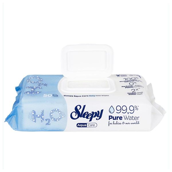  مناديل سليبي أكوا كير - 50 منديل 