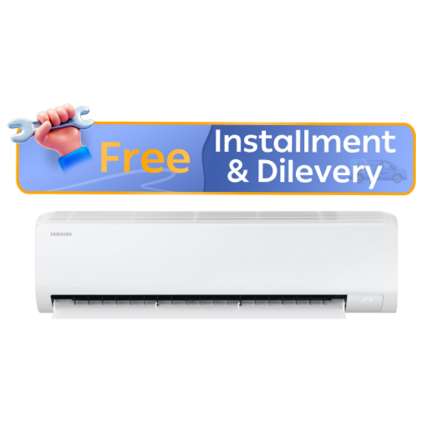 Samsung AR12DSFZBWK/IQ - 1 Ton - Wall Mounted Split - White - Inverter - 6 Steps Of Automatic Amp Control + Free Installation