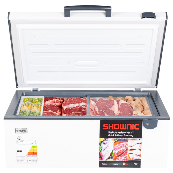  Shownic FC-258AW - 7ft - Chest Freezer - White 