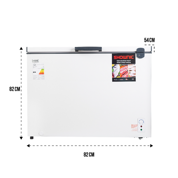  Shownic FC-258AW - 7ft - Chest Freezer - White 