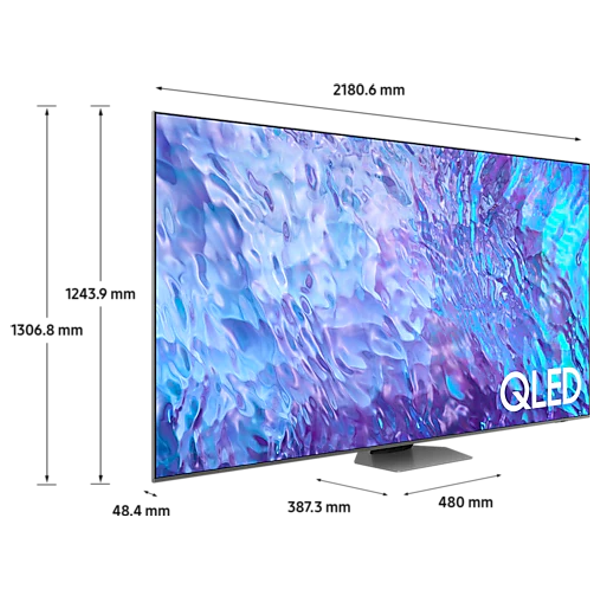 شاشة سامسونج 98-انج فئة Q80CA - سمارت - 4K - QLED - إصدار 2023 - 100 هيرتز 