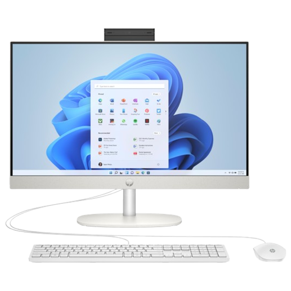 كمبيوتر مكتبي اتش بي 23.8-انج - Core i7-1355U - Iris X - دوز - 16كيكابايت/512 كيكابايت SSD - All-in-One 24-cr0009l AV8L0PA