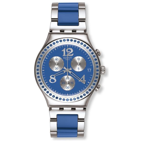 Silver in online blue swatch