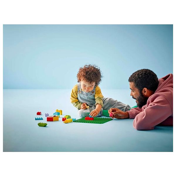 LEGO DUPLO Green Building Base Plate for Kids - Sturdy Construction Base
