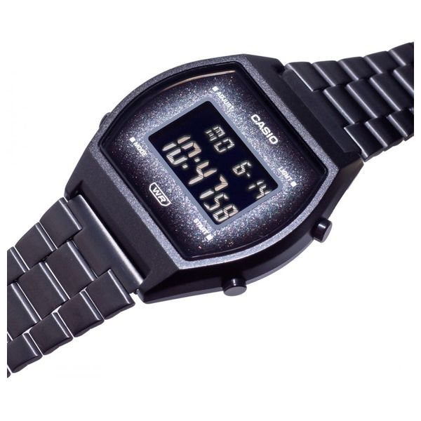  Casio Watch B640WBG-1BDF For Unisex - Digital Display, Stainless Steel Band - Black 