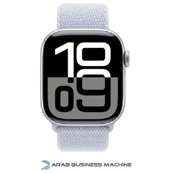 Apple Watch Series 10 - 42 mm Silver Aluminium Case with Blue Cloud Sport Loop