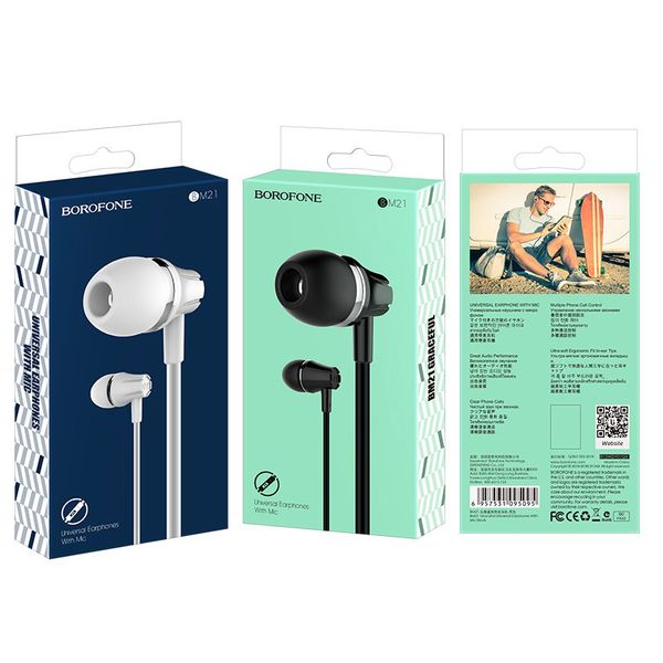 BOROFONE BM21 - Headphone In Ear - White