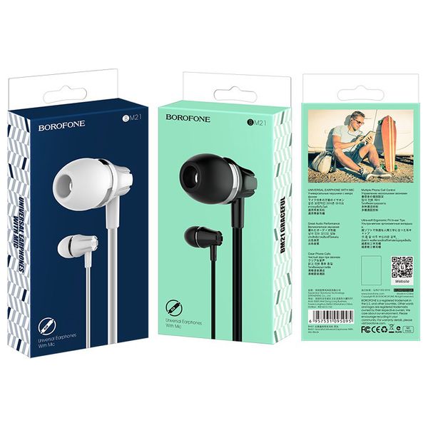 BOROFONE BM21 - Headphone In Ear - White