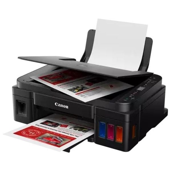 طابعة كانون نافثة للحبر الكل في واحد ملونة – PIXMA G3410 – واي فاي – اسود