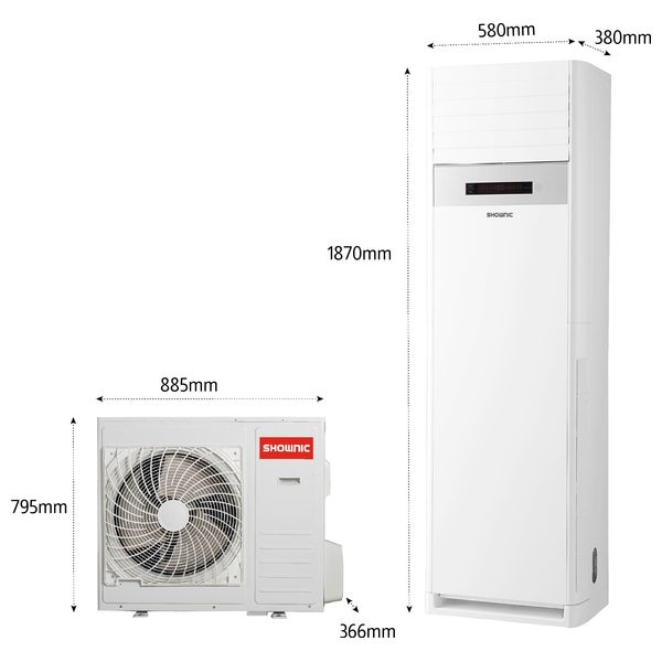  سبلت شونك عامودي - 3 طن - تبريد وتدفئة - CF-H36T4RW - أبيض 
