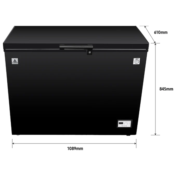 Alhafidh CF444B - 15ft - Chest Freezer - Black