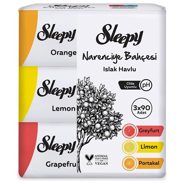  مناديل سليبي سيتروس جاردن للأطفال - 3×90 منديل 