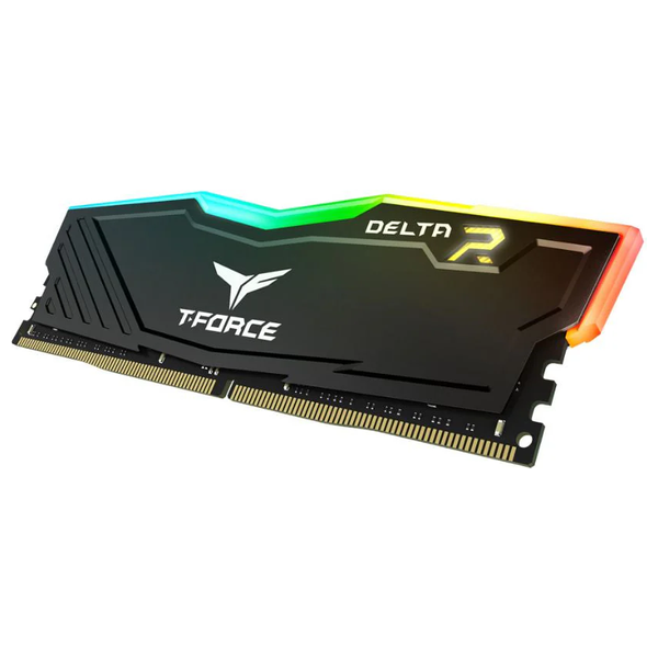 TEAMGROUP CL18 T-Force Delta RGB DDR4 Desktop Ram - 16GB (8x2GB) 3600 Mhz - Black