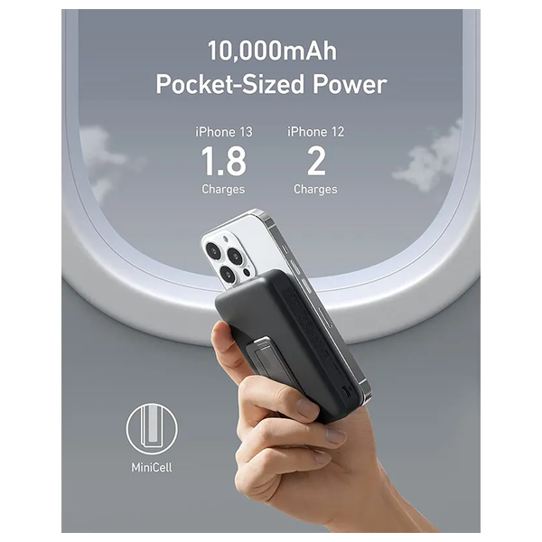 10000mah - شاحن محمول وايرليس انكر - A1641H11 - اسود