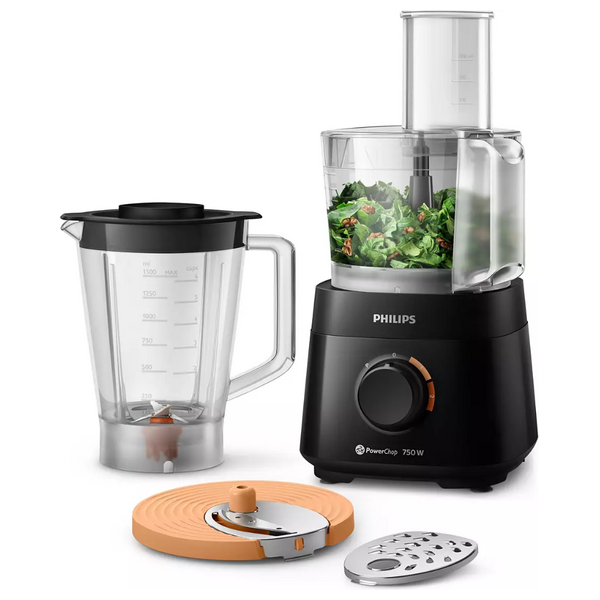  Philips HR7301/90 - Food Processor - Black 