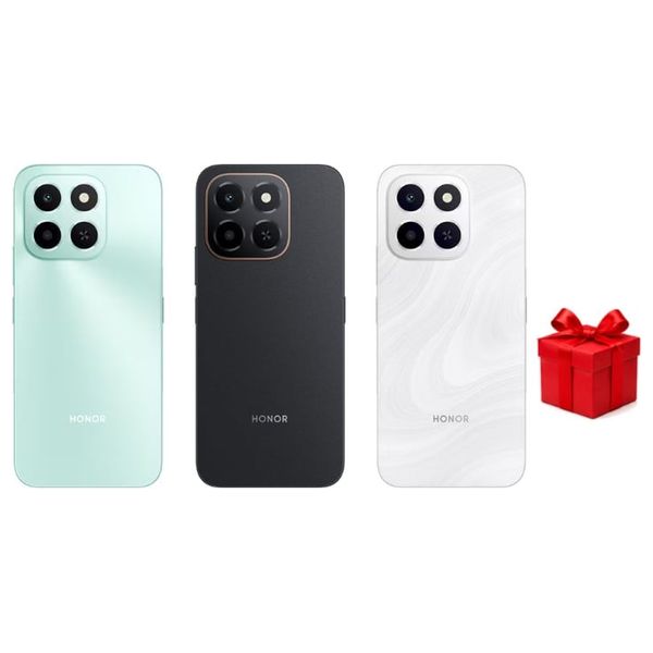 هونر X6c - دبل سيم - شاشة 6.61 بوصة - معالج MediaTek Helio G81 Ultra - بطارية 5300 مللي أمبير بالساعة، شحن سريع 35 واط AI + هدية مجانية