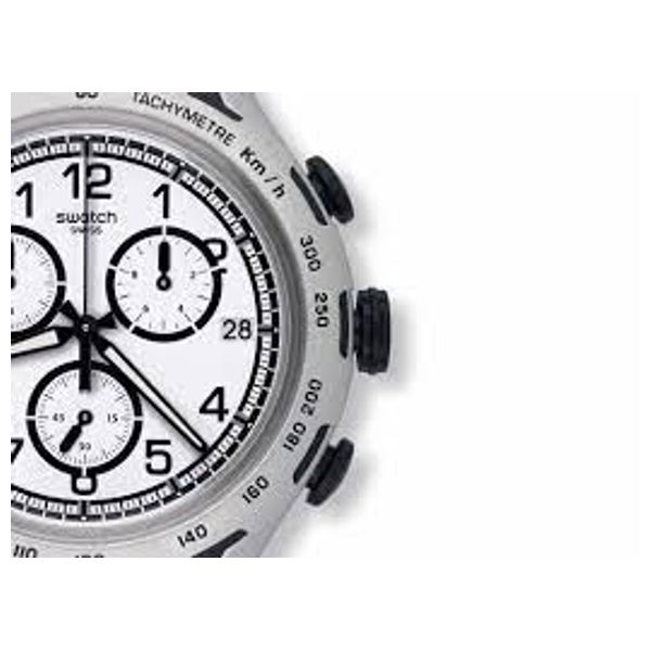 Elryan Swatch Watch YYS4020AG For Men Analog Display Silicone Band Black