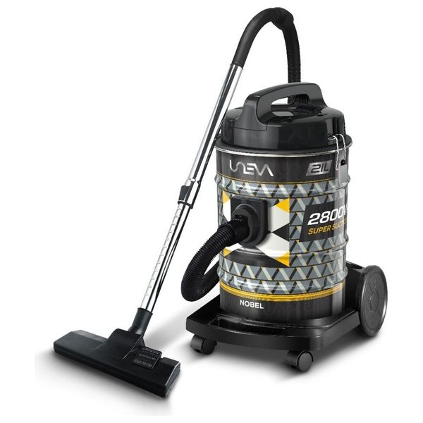 Uneva UN-VB21S-NOBEL - 2800W - 21 L - Drum Vacuum Cleaner - Silver