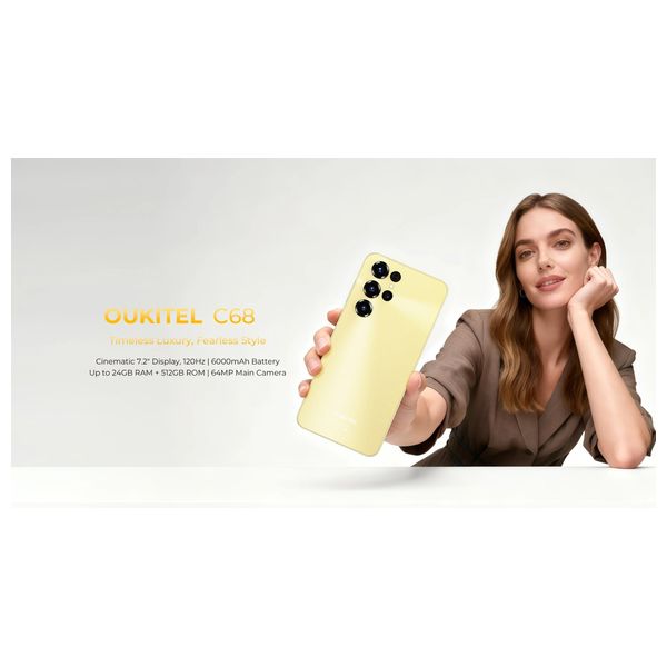 Oukitel C68 - Dual SIM - 7.2 inch 120 Hz - Unisoc T615 - 6000mAh