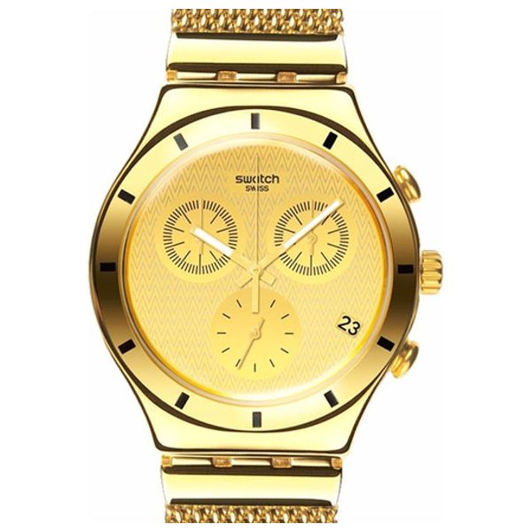 Gold watch swatch hotsell