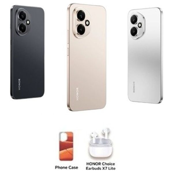 هونر 400 5G - دبل سيم - 512/12 كيكابايت - 6.55 انج - اموليد 120 هيرتز - Snapdragon 7 الجيل الثالث (4 نانومتر) - حجم بطارية 6000 ميلي امبير + حافظة + سماعة هونر اكس 7 لايت