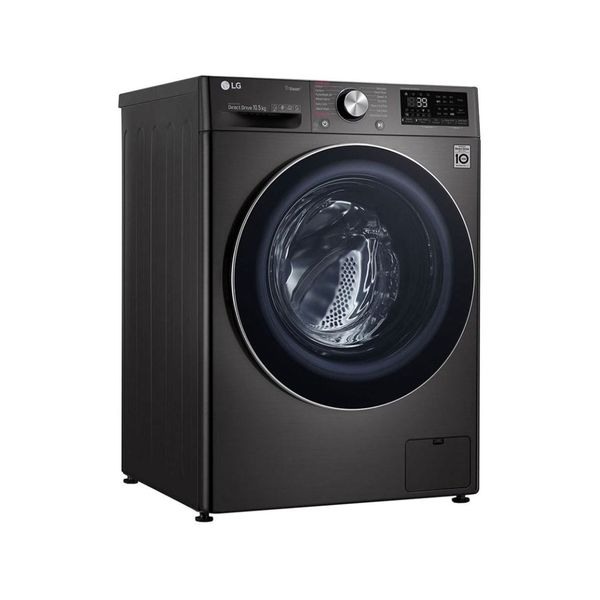 LG WV9142BRP - 10.5Kg - 1400RPM - Front Loading Washing Machine - Black Steel