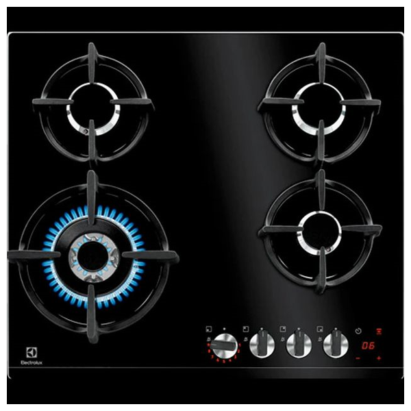  Electrolux KGG64375K - 4 Burners - Built-In Gas Cooker - Black 