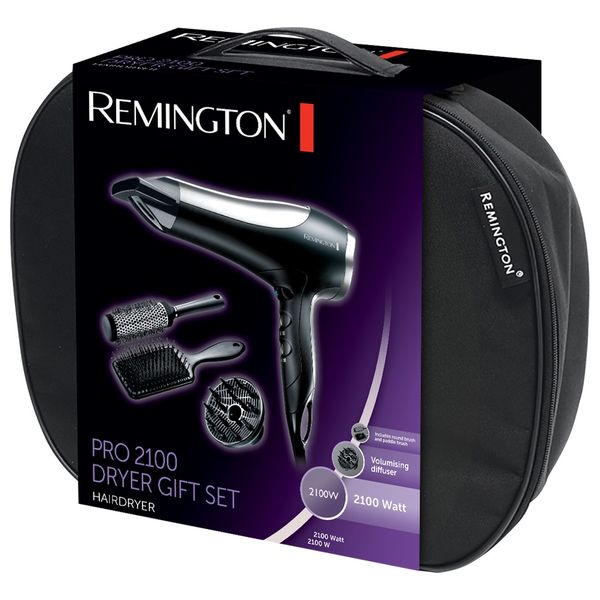 Elryan Pro 2100 Hair Dryer D5017 Gift Set 4 PCS Remington