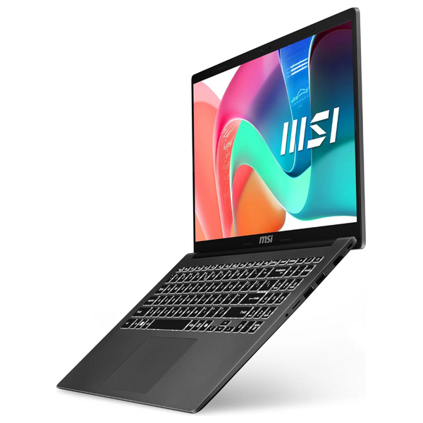 MSI Laptop 15.6-Inch - Modern 15 F13MG-456XAE - Core i7-1355U - 16GB/512GB SSD - Intel Iris Xe - Dos