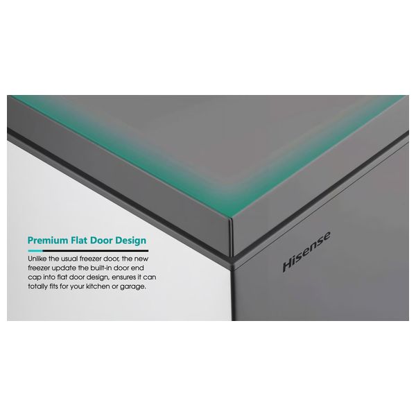  مجمدة افقية هايسنس - 9 قدم - FC26DT4SAT - رمادي 