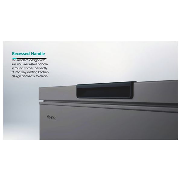  مجمدة افقية هايسنس - 9 قدم - FC26DT4SAT - رمادي 