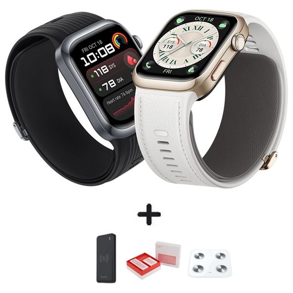 Huawei WATCH D2 - 1.82 inch - Amoled - Battery lasts up to 6 days + Huawei Scale 3 Frosty White + Box + Power Bank