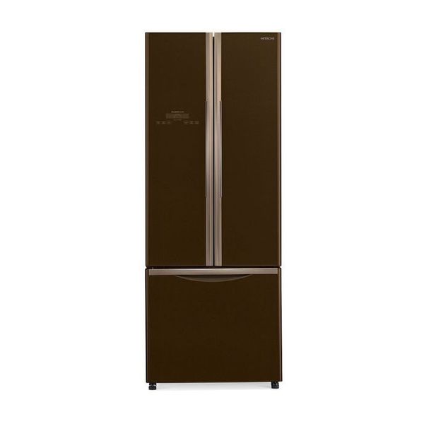 Hitachi R-WB550PUQ2 - 18ft - French Door Refrigerator - Glass Brown