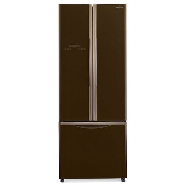 Hitachi R-WB550PUQ2 - 18ft - French Door Refrigerator - Glass Brown