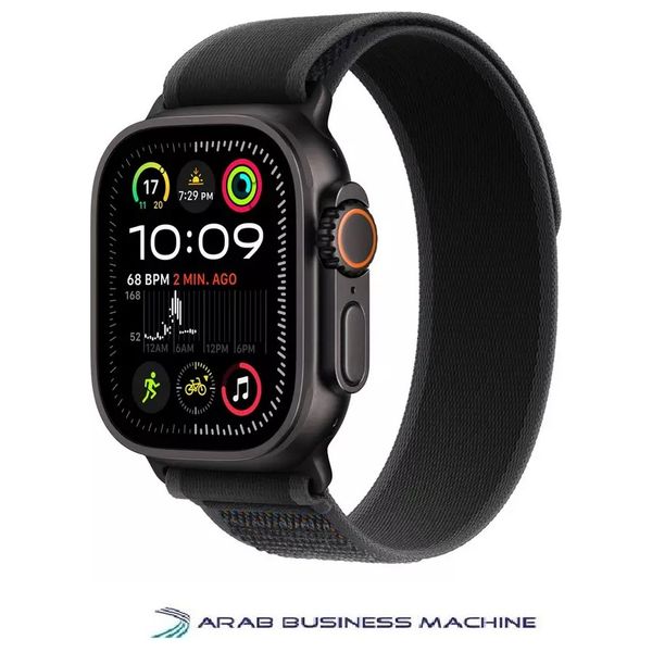  Apple Watch Ultra 2024 2 GPS + Cellular, - 49mm - S/M - Black Titanium Case with Black Trail Loop 