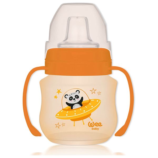 كوب تدريبي مانع للتسرب من وي بيبي - بسعة 125 مل - برتقالي