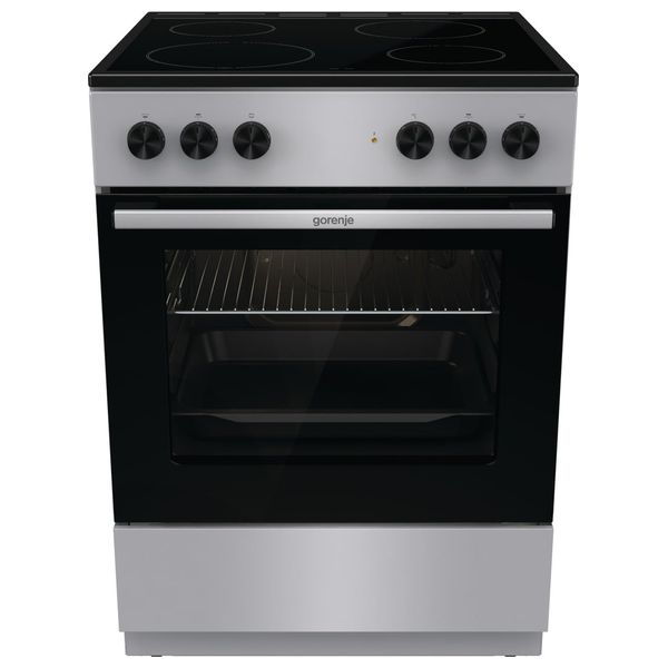  Gorenje Freestanding Electric Cooker - 65 L - GEC6A11SG - Metallic Grey 