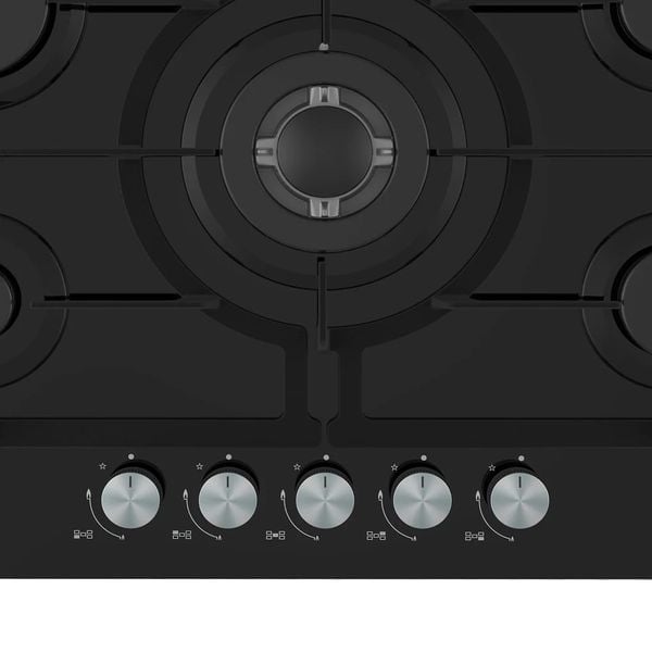 AlHafidh GH90G81-5 Burners-Built-In Cookers-Black