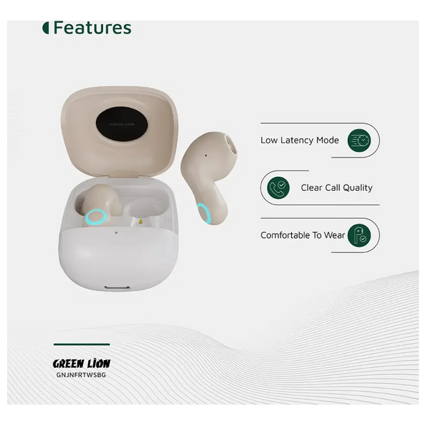 GREEN LION Jenifer GNJNFRTWSBG - Bluetooth Headphone In Ear - Beige