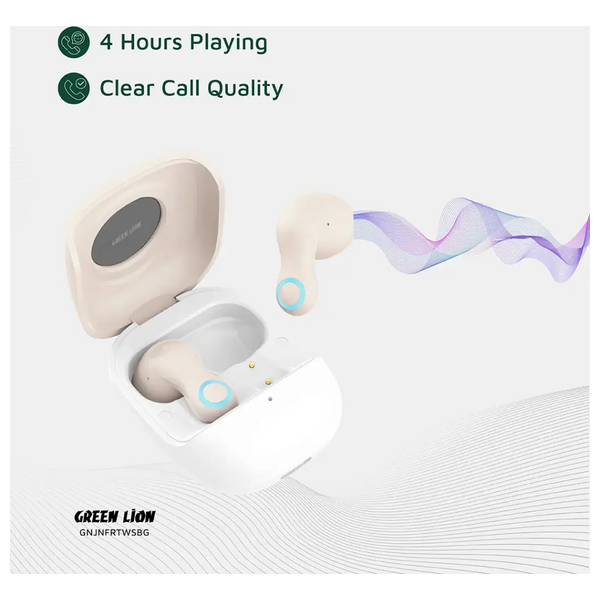 GREEN LION Jenifer GNJNFRTWSBG - Bluetooth Headphone In Ear - Beige