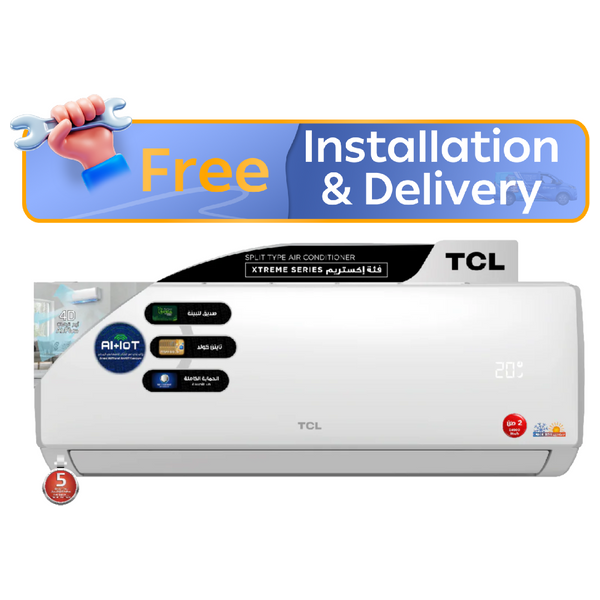  TCL TAC-24CHSA/XE - 2 Ton - Wall Mounted Split - White - Free Installation 
