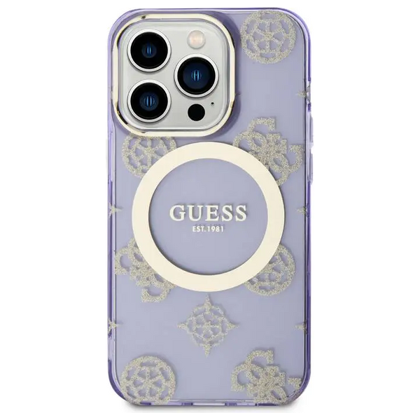 Guess GUHMP15XHMPGSU - Mobile Cover For iPhone 15 Pro Max - Purple