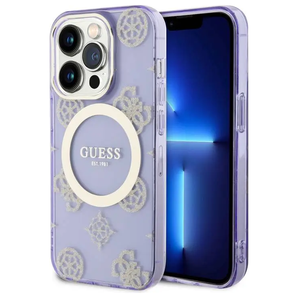 Guess GUHMP15XHMPGSU - Mobile Cover For iPhone 15 Pro Max - Purple