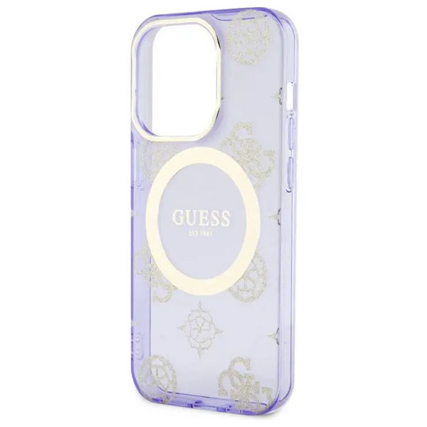 Guess GUHMP15XHMPGSU - Mobile Cover For iPhone 15 Pro Max - Purple