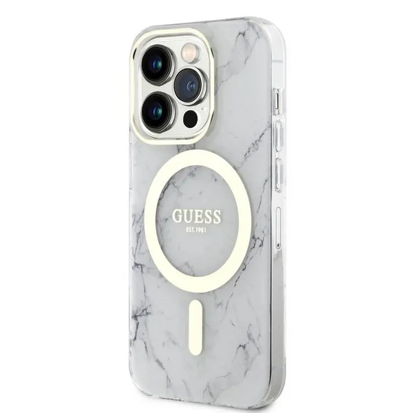 Guess GUHMP15XPCUMAH - Mobile Cover For iPhone 15 Pro Max - White